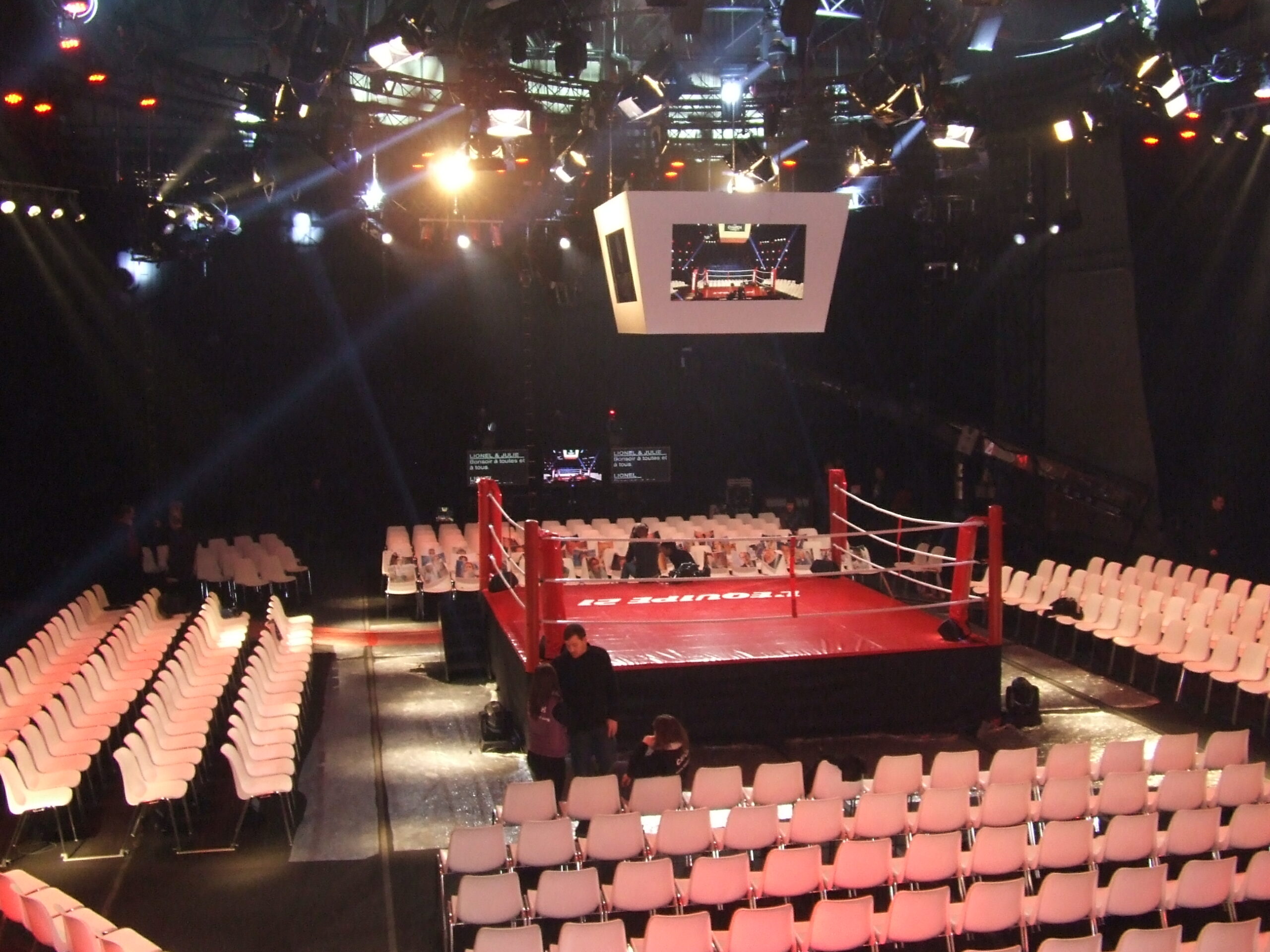 Ring de boxe événementiel